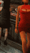 black dress red dress
